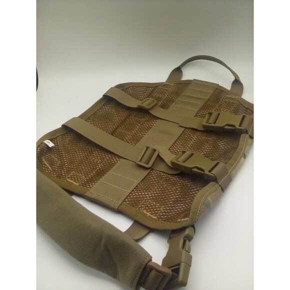 Tactical Vest Nylon Front Clip Dog Harness Khaki/Camo size Small - Picture 2 of 6